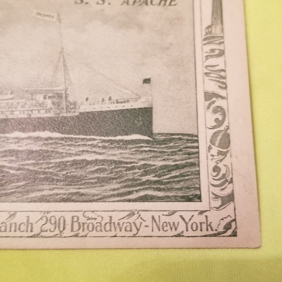 Vintage Postcard Clyde Steamship Co. S.S. Apache - Picture 3 of 9